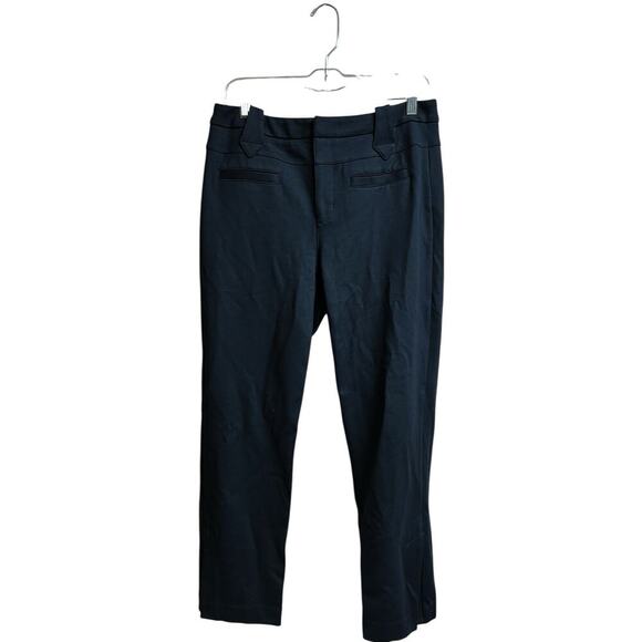 Cabi Barrister Trouser Pants Black Size 10 Hem Slits - Picture 1 of 9